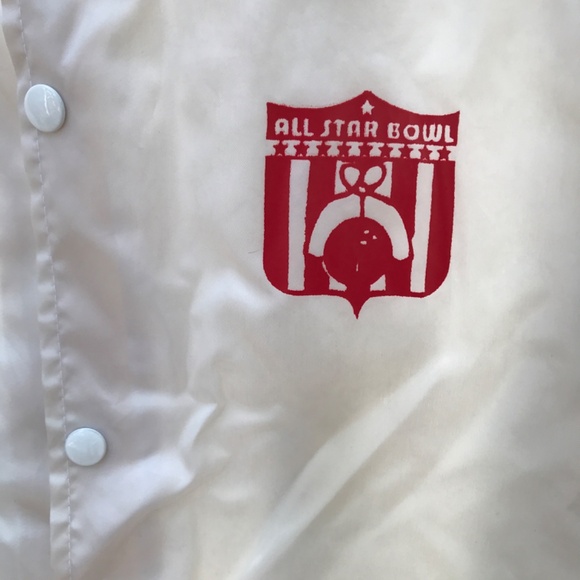 Vintage 70s All Star Bowl  Windbreaker  EUC!!  Unisex size L - Picture 3 of 5